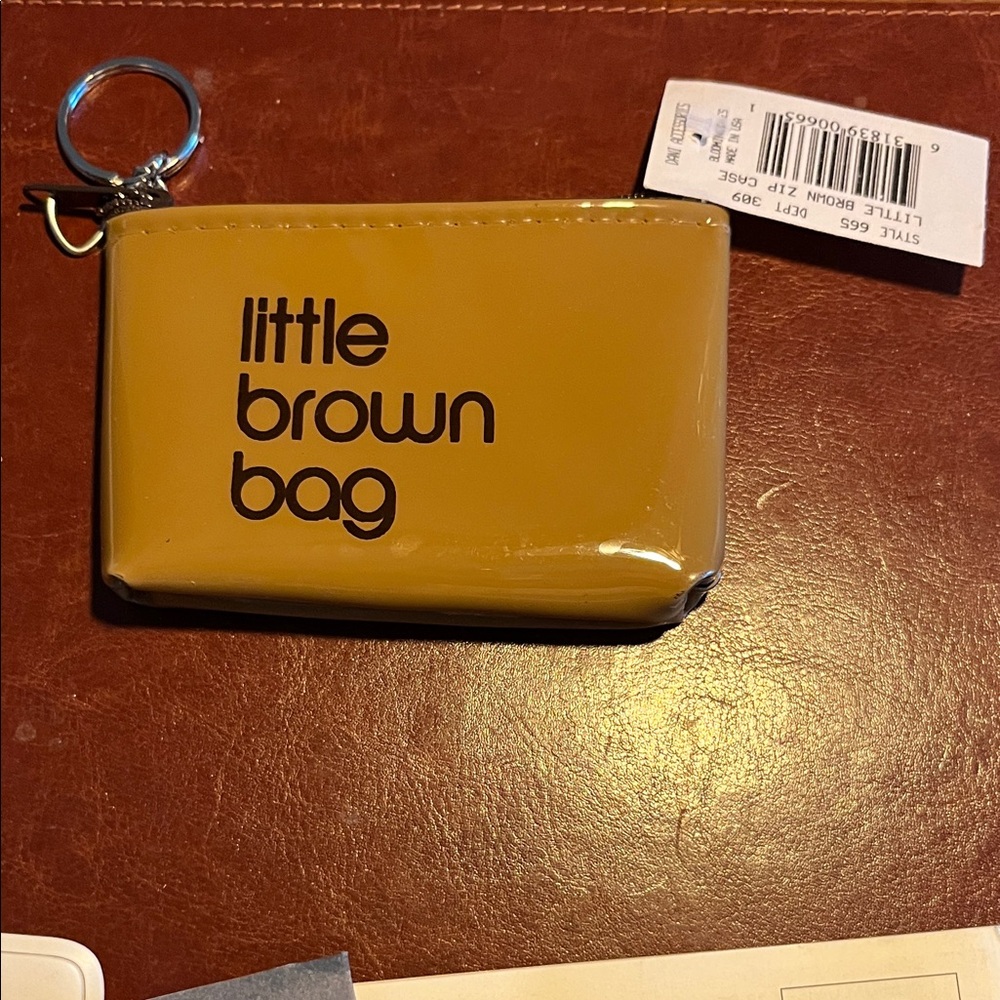 Bloomingdale’s Little Brown Bag Keychain Pouch